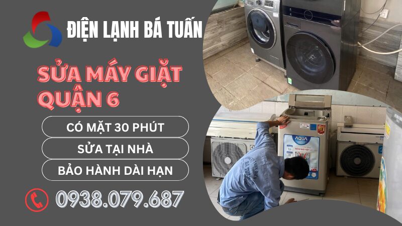 Nhân viên Bá Tuấn sửa máy giặt quận 6