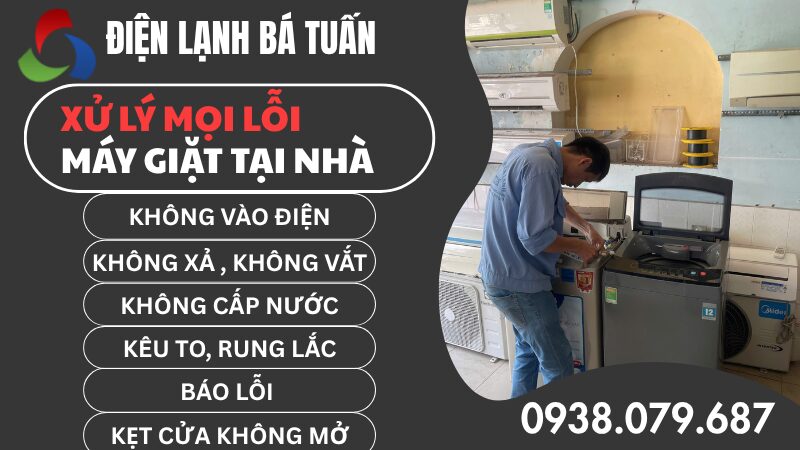 Bá Tuấn - Sửa máy giặt quận Phú Nhuận tại nhà mọi lỗi của máy giặt