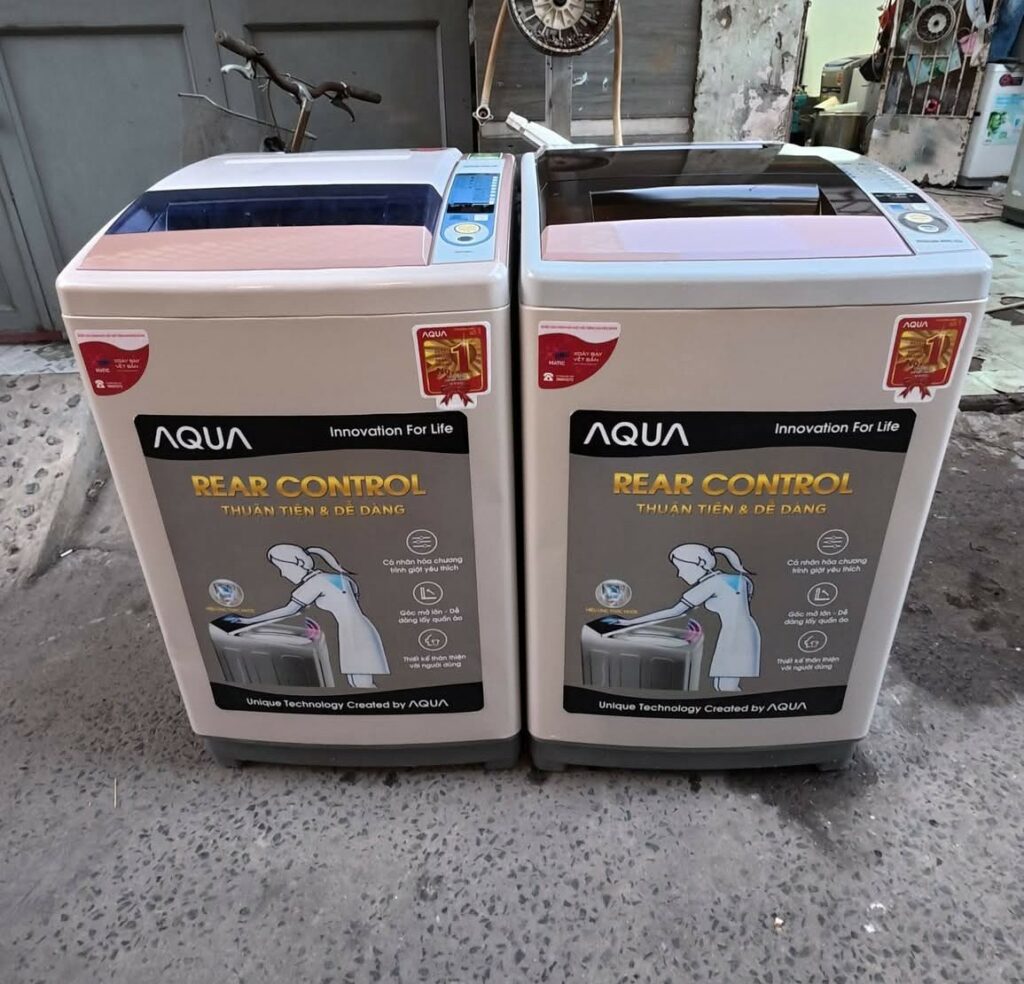Máy giặt cũ Aqua sanyo 8kg xài bền mới đẹp